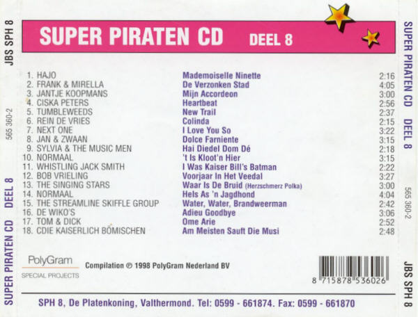 Super Piraten Cd Deel 08 : Back
